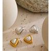 Eetit 2025 Stainless Steel Imitation Pearls Triangle Stud Earrings Arrivals Elegance Chic Korean Trendy Exquisite Jewelry Women