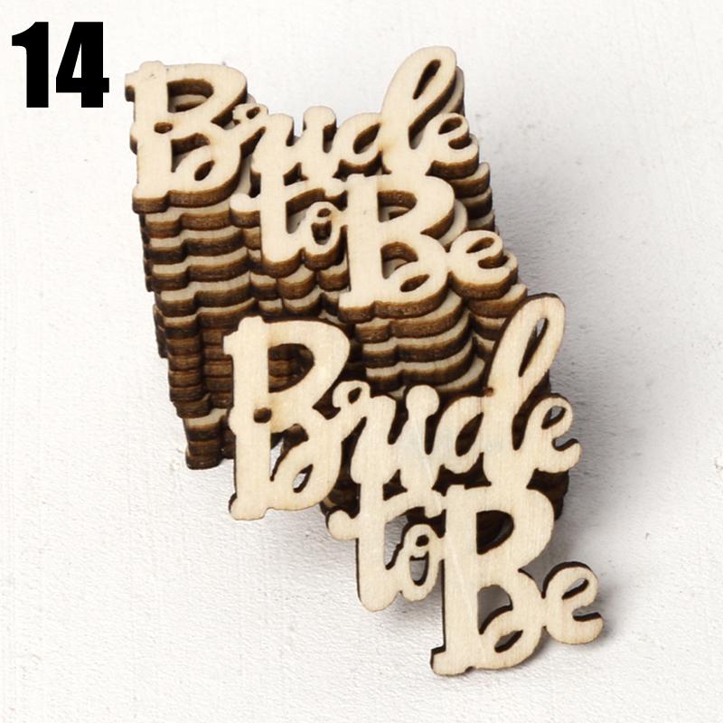 15 шт. украшения для дома, деревянные птицы, поделки для жениха, сделай сам, настольные конфетти, разбросанные любовные семейные письма