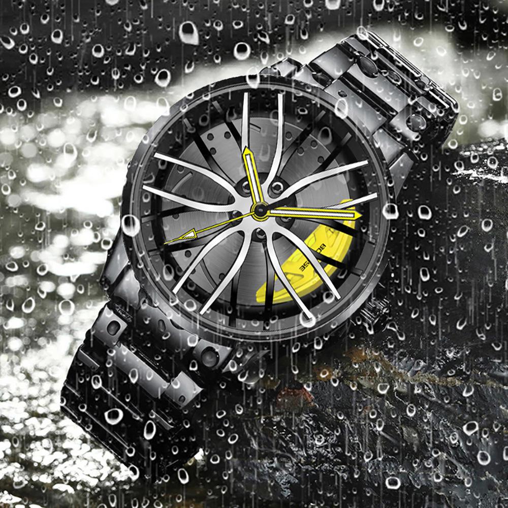Повседневные мужские часы из нержавеющей стали Модные деловые мужские часы Спортивные часы Индивидуальные часы Кварцевые часы