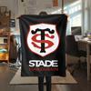 1PC Stade Toulousain Print Flannel Blanket, High quality Comfortable for All Seasons, Home Decor, Warmth and Comfort, Perfect for Christmas Gifts178