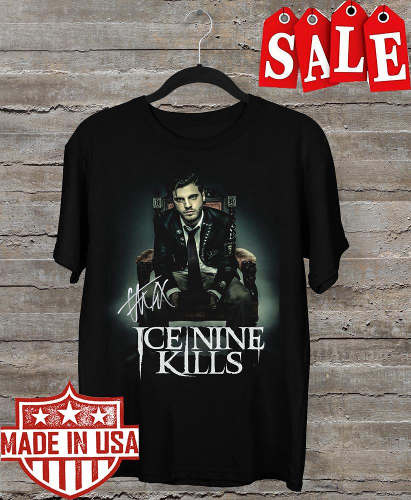 Спенсер Чарнас Ice Nine Kills Подарок для фаната Черный S-2345XL Унисекс Футболка Унисекс Футболка