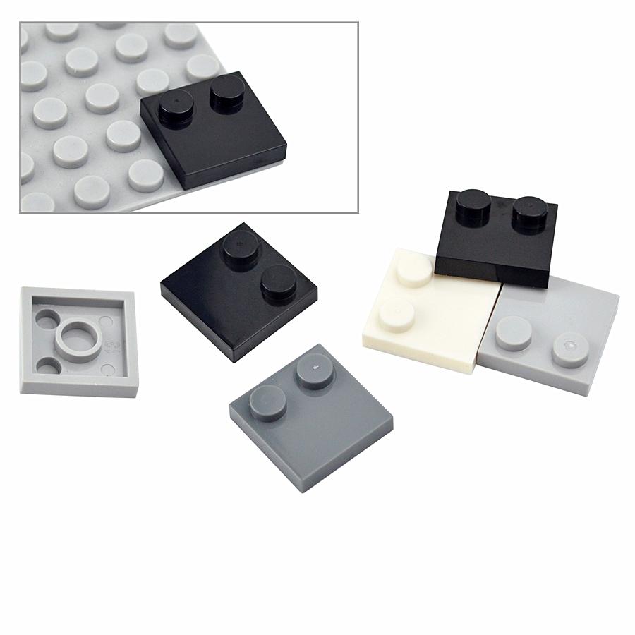 33909 Tile Accessories DIY Plastic Plates 30Pcs Building Blocks 2x2 Modified Thin Bricks MOC Compatible Educational Toys for Kid