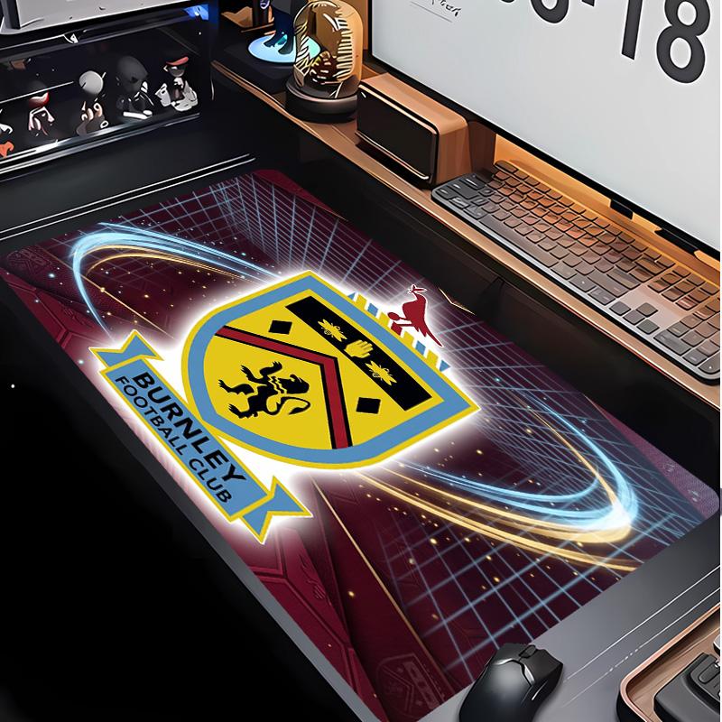 Burnley Football Print Mouse Pad Non?Slip Rubber Desk Mat Waterproof Gaming Mousepad For Laptop Office Desktop