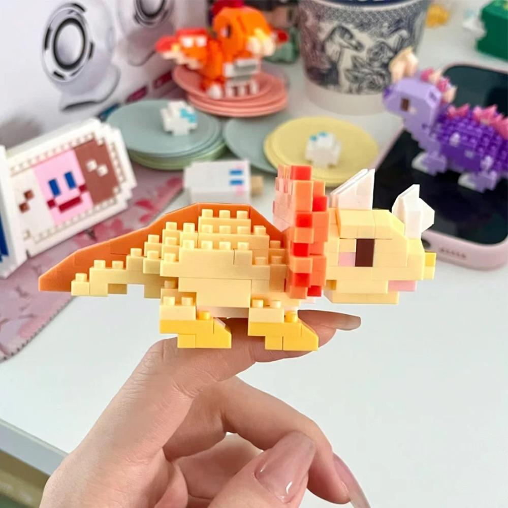 Игрушки Животные Милый Динозавр Алмазные Мини Кирпичики Модели Микро Блоки Сделай Сам Сборные Детские Игрушки Подарки на Дни Рождения