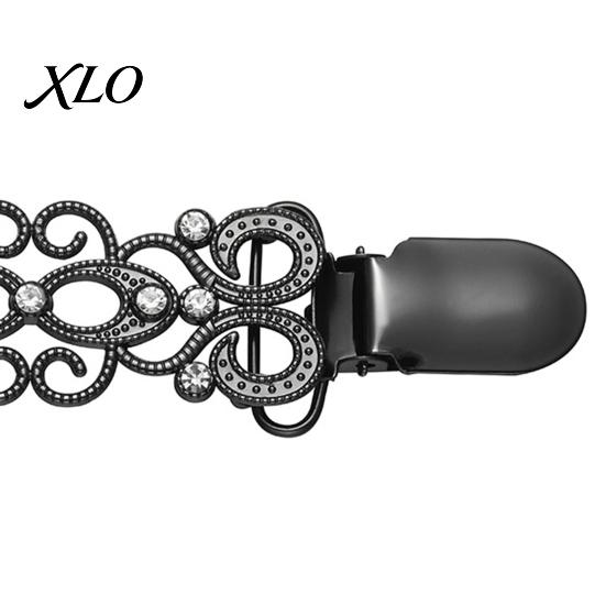 Waist Cincher Clip Vintage Cardigan Sweater with Rhinestone, Hold Together, Retro Decorative Clothing Accessories for Dress Shawl, Women Fastener