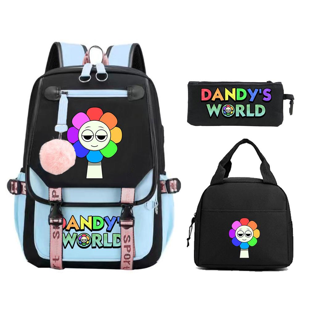 Модный рюкзак с принтом Dandy's world, трансграничный тренд, универсальная студенческая сумка для кампуса для мужчин и женщин