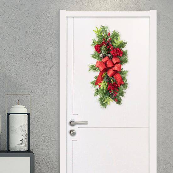 Рождественская лесенка гирлянда каплевидная отделка рождественская лестница гирлянда венок с искусственным бантом