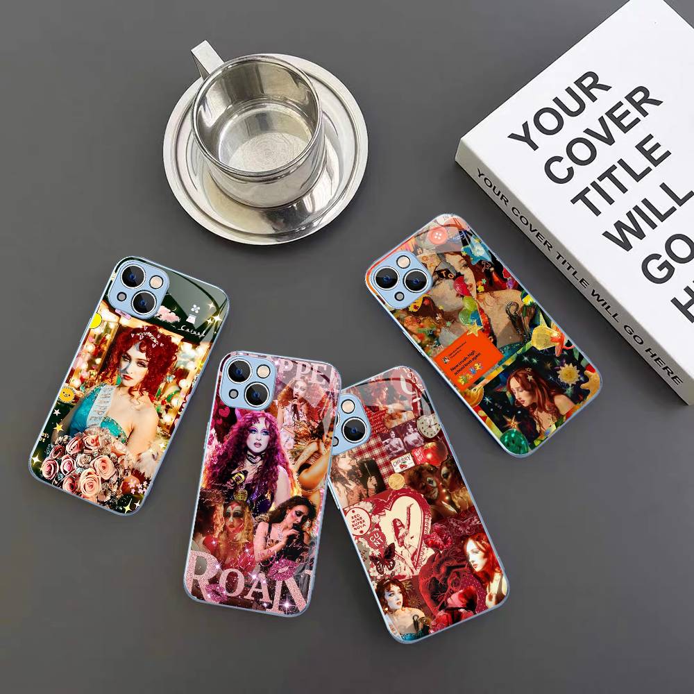 Популярный певец C-Chappell R-Roan Закаленное стекло Для iPhone 14 13 12 11 Pro Mini XS MAX 14Plus X XS XR Чехол