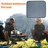 Outdoor Tabletop Grill Fireproof Mat Waterproof Heat-Resistant BBQ Barbecue Mat Flame-Retardant Pad Camping Supplies