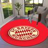 Круглый ковер FC Bayern Munchen, Ковер для гостиной, спальни, дивана, игровой комнаты, Нескользящий коврик для пола