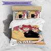 3pcs KPop Demon Hunters47 Cover Set - Personalized Name, HD Printed Bedding with 1 Cover and 2 Pillowcases - Perfect for Home Decor, Easy Care