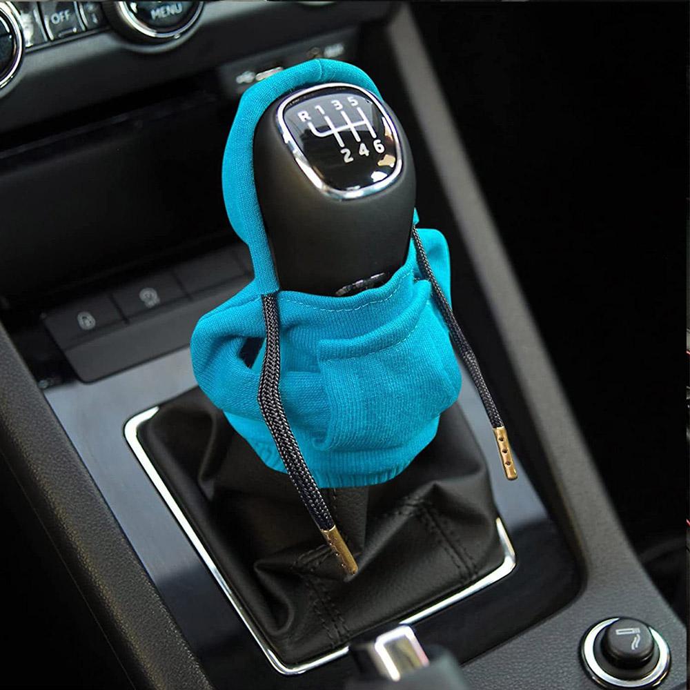 Fashion Hoodie Car Shift Knob Cover Manual Handle Gear Lever Decoration Hoodie Cover Automatic Car Interior Accessories