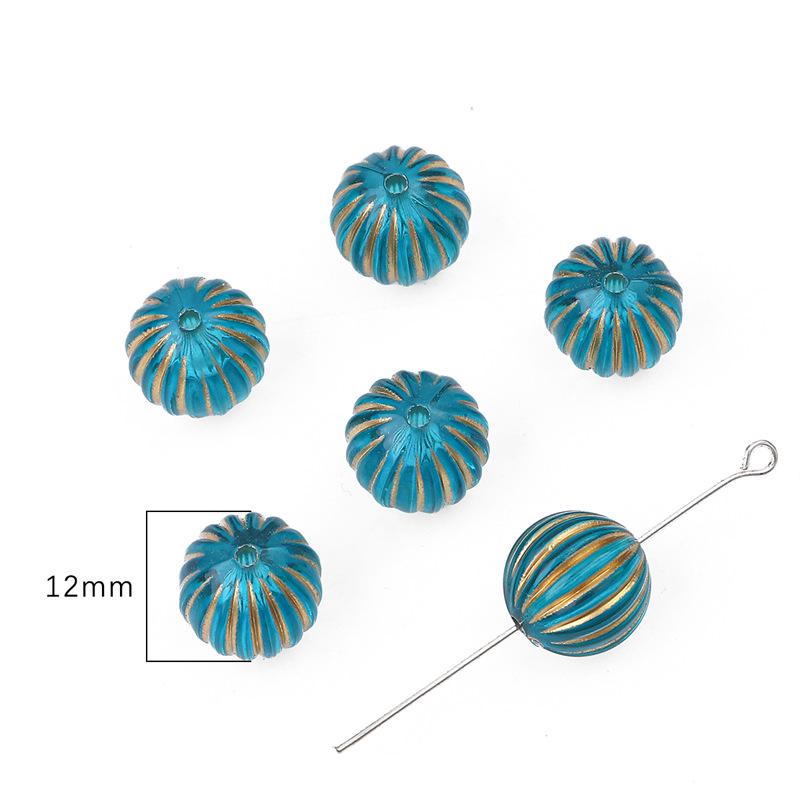 Барочные позолоченные овальные плоские бусины-оливки для изготовления украшений и серег своими руками