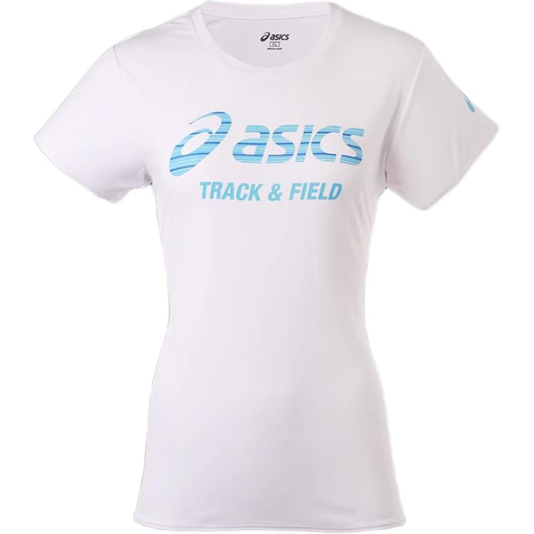 Asics Elite Professional Training Женская беговая футболка с коротким рукавом, быстросохнущая, женские топы, белая XT6383-01D