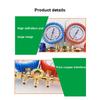 Refrigerant Manifold Gauge Air Condition Refrigeration Set Air Conditioning Tools with Hose and Hook for R22 R134A