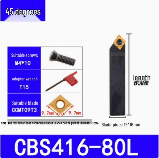 Держатель расточной оправки 45°/90° со сменной головкой и резцом CBS/BSB