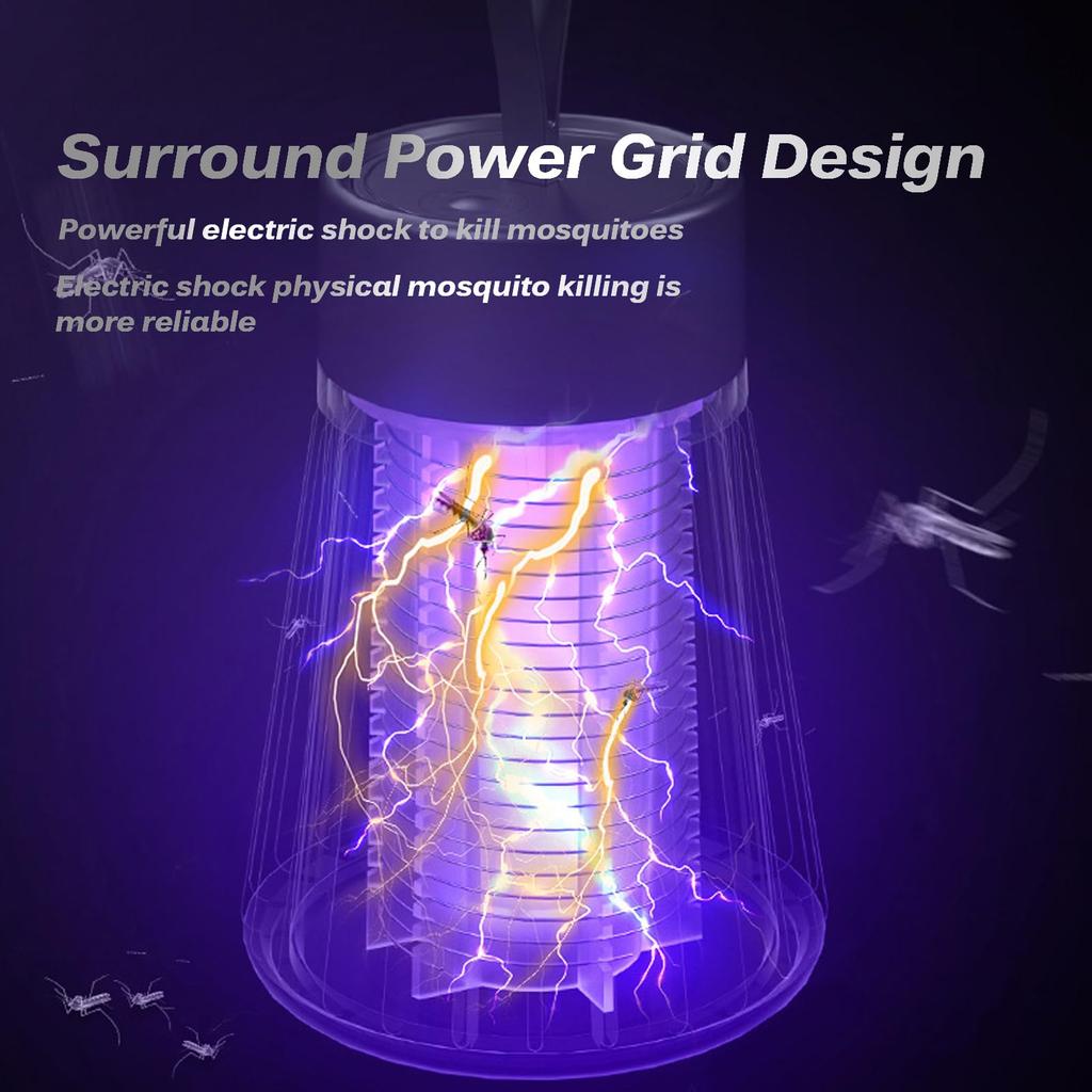 Mozz Guard Mosquito Zapper, новая уличная лампа MozzGuard 2024 года от комаров, портативный беспроводной Mozz Guard 2.0, зарядка через USB и низкий уровень шума