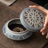 Multifunction Incense Coil Burner Ancient Clay Ceramic Crafts Incense Ornaments Reverse Flow Incense Burner Home Decor