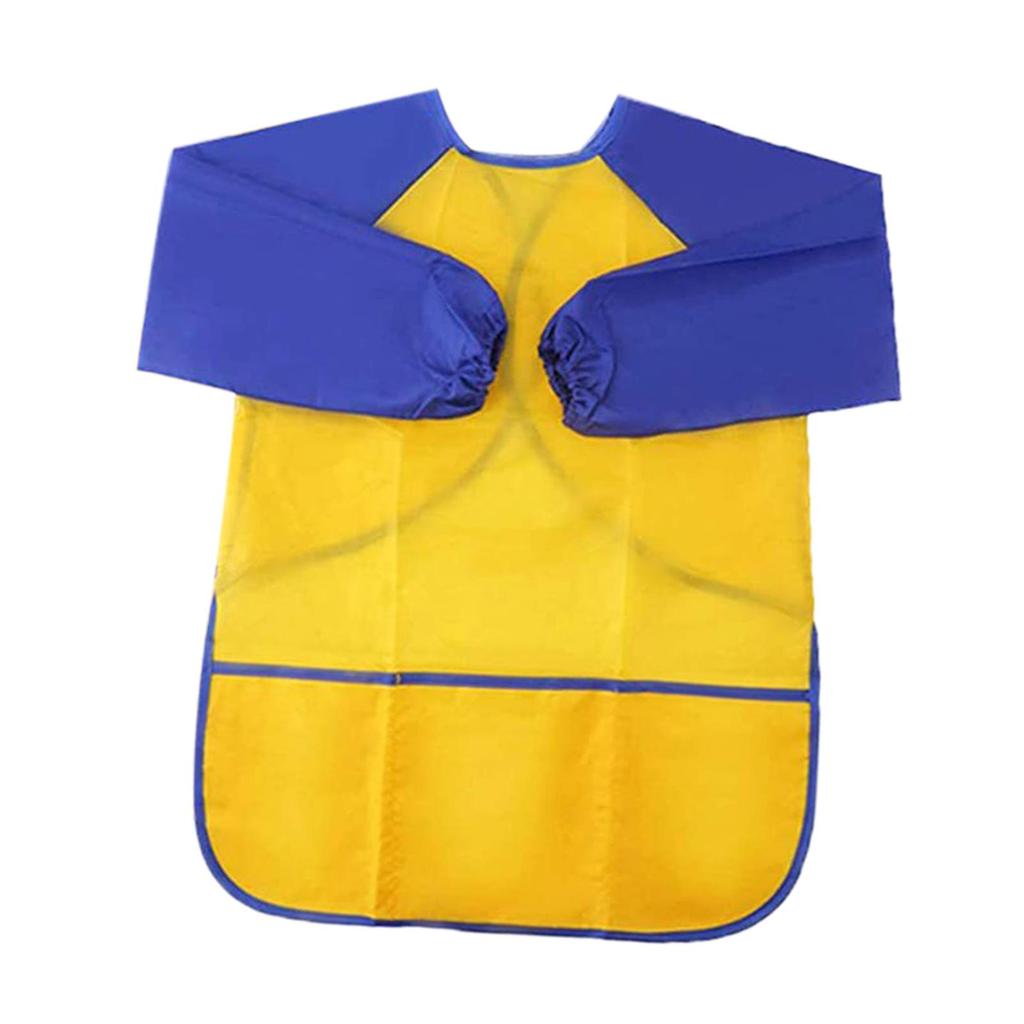 Children Art Smock Artist Painting Apron Multipurpose Waterproof Feeding Bib Paint Smock Kids Art Aprons for Cooking Feeding
