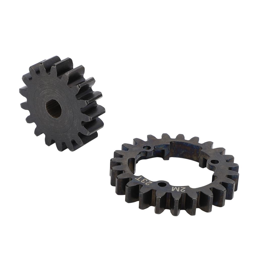 23T 2 Mod Hardened Steel Spur Gear with Motor Pinion Gear for E Revo 2.0 RC Car Upgrade Parts 17T