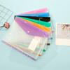 24 Pcs A4 Binder Pocket Organizer Folders Expandable Waterproof Envelopes Binder Folders Clear Snap Button For School Office