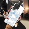 Чехол для телефона с рисунком в стиле аниме для Samsung S26 S25 Edge Ultra 24 23 22 21 Ultra Plus Fe A55 56 15 4G 5G Стеклянная крышка