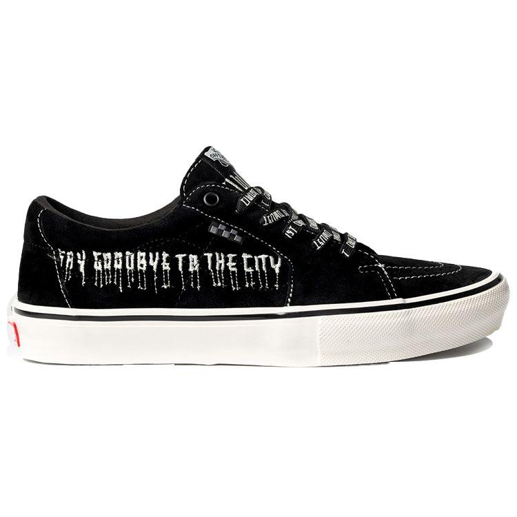 Vans Civilist x Skate Sk8-Low Back To The Roots — черные кроссовки унисекс Snow VN0A5FCF6EA