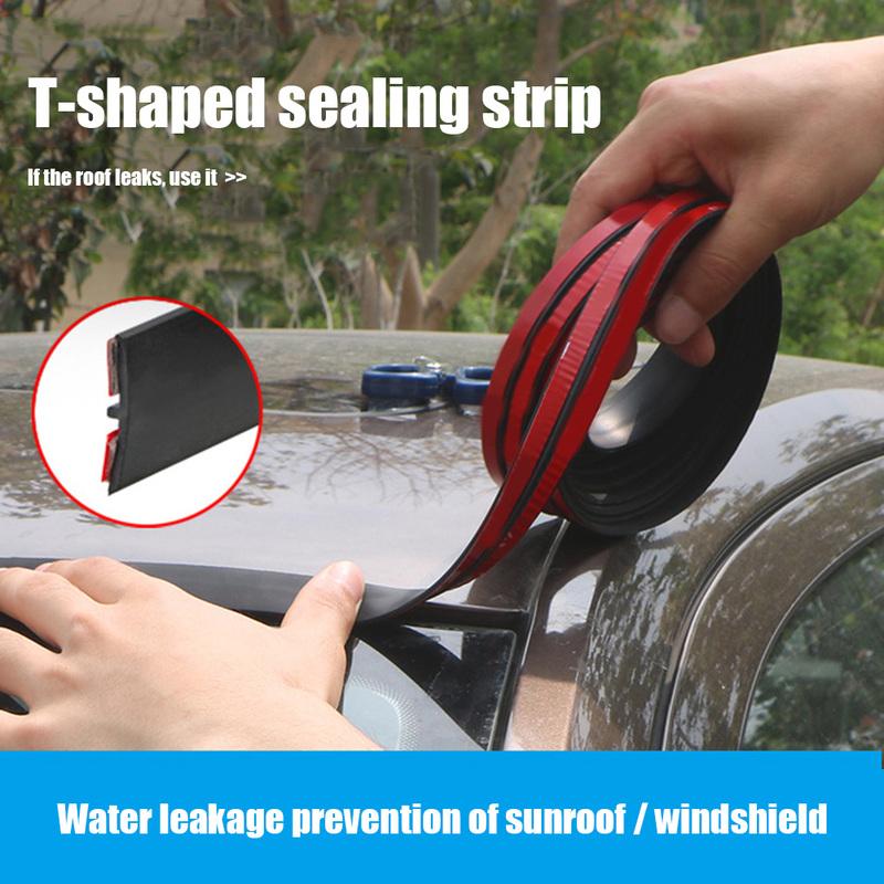 Car Rubber Seal Strips Noise Insulation Auto Seal Protector Sticker Waterproof Window Edge Windshield Roof Sealing Strip