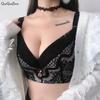 FallSweet Full Coverage Lace Bras Push Up Plus Size Bra with Pad Underwire Lace Beauty Back Bra