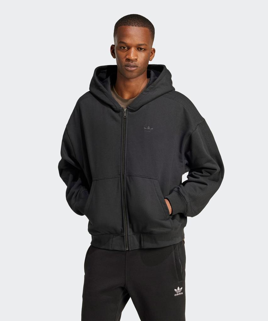 adidas Премиальная базовая толстовка на молнии - Черный / Jc9579
