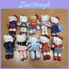 Long Legs Hello Kitty Plush Pendant With Denim Skirt For Casual Bag Accessory And Gifts