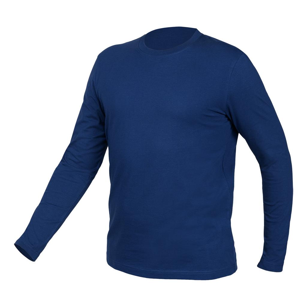 Long-sleeved navy blue T-shirt, size XXXL