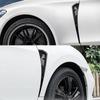 PCS Universal Air Flow Decorative Compatible Fender Sticker ABS Car Fender Side Vents Black Spoiler