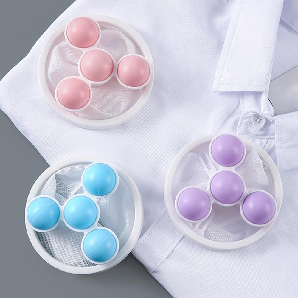 3Pcs Pet Hair Remover for Laundry, Floating Hair Filtering Mesh Bag, Reusable Lint Catcher for Washing Machine (Blue)