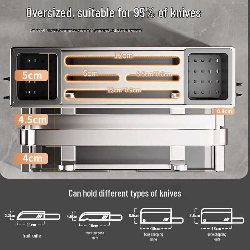 ASD 304 Stainless Steel Kitchen Organizer Rack