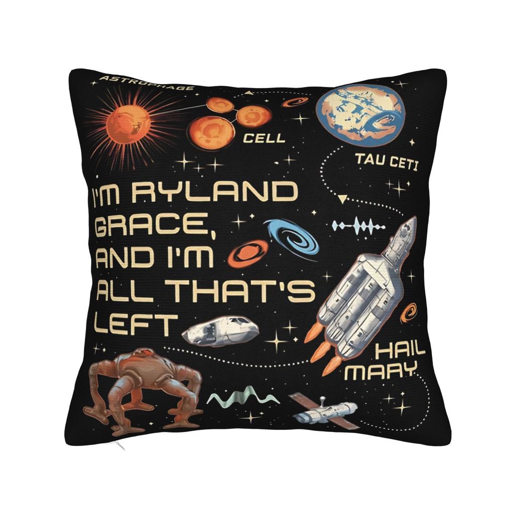 Project Hail Mary Pillow Case  Design Pillow Cover For Sofa Home Decor Kawaii Pillowcases