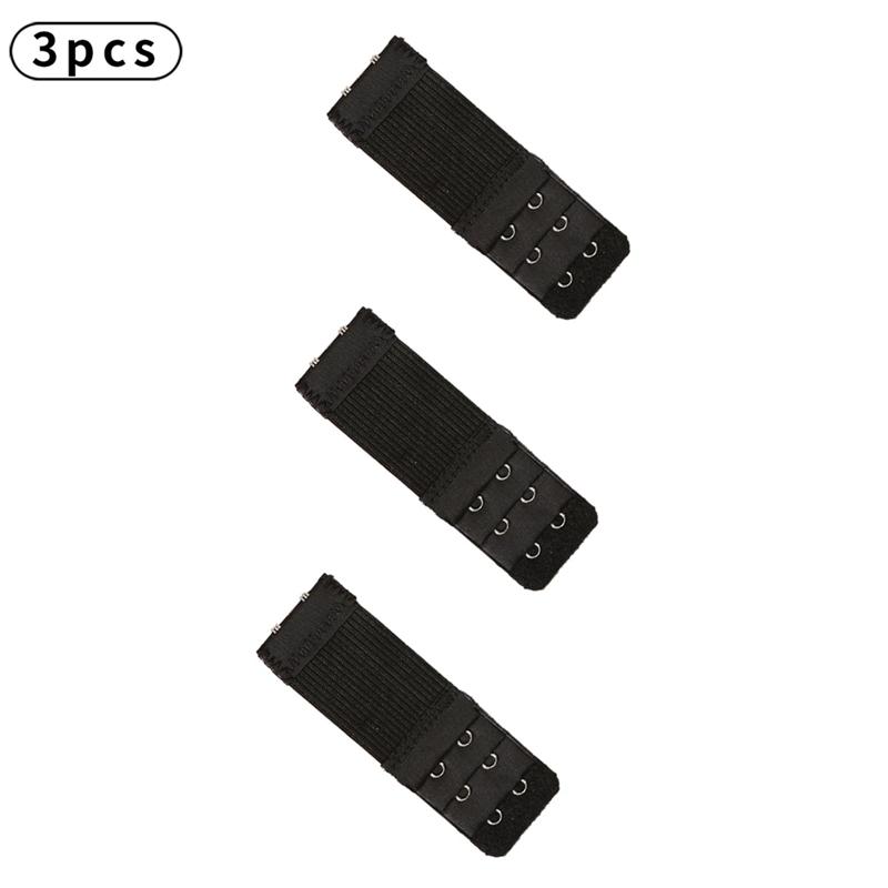 3pcs Bra Extenders Elastic Buckle Extension Intimates Accessories