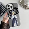 Anime Fireforce Phone Case For IPhone 16 15 14 13 12 17 Pro Max Special Metal Silver Button Electroplated Mobile Device