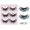 2 box Lashes Extension Luminous Eyelashes Thick Fluffy Lashes Full Strip Lashes  Women