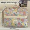 Large Floral Cosmetic Bag Coquette Organizer Bag Fashion Aesthetic Toiletry Bag  for Women Girls