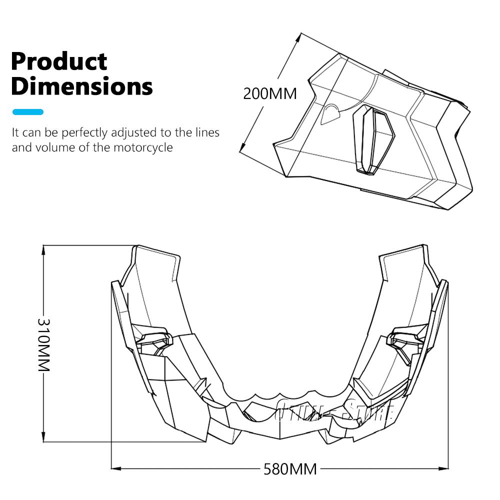 Новая защитная крышка двигателя для Honda CB 1000R CB 1000 R CB1000R cb1000r 2019-2024 Нижняя защитная пластина Шасси Защита от грязи Комплект