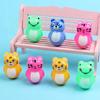 4 Pcs Tumbler Adorable Roly Poly Plastic Cartoon Animal Tumbler Rattles Tumbler Toys