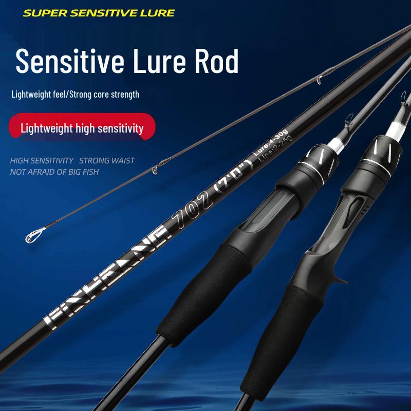 Carbon Fiber Lure Rod 2.1m for Bass and Mandarin Fish