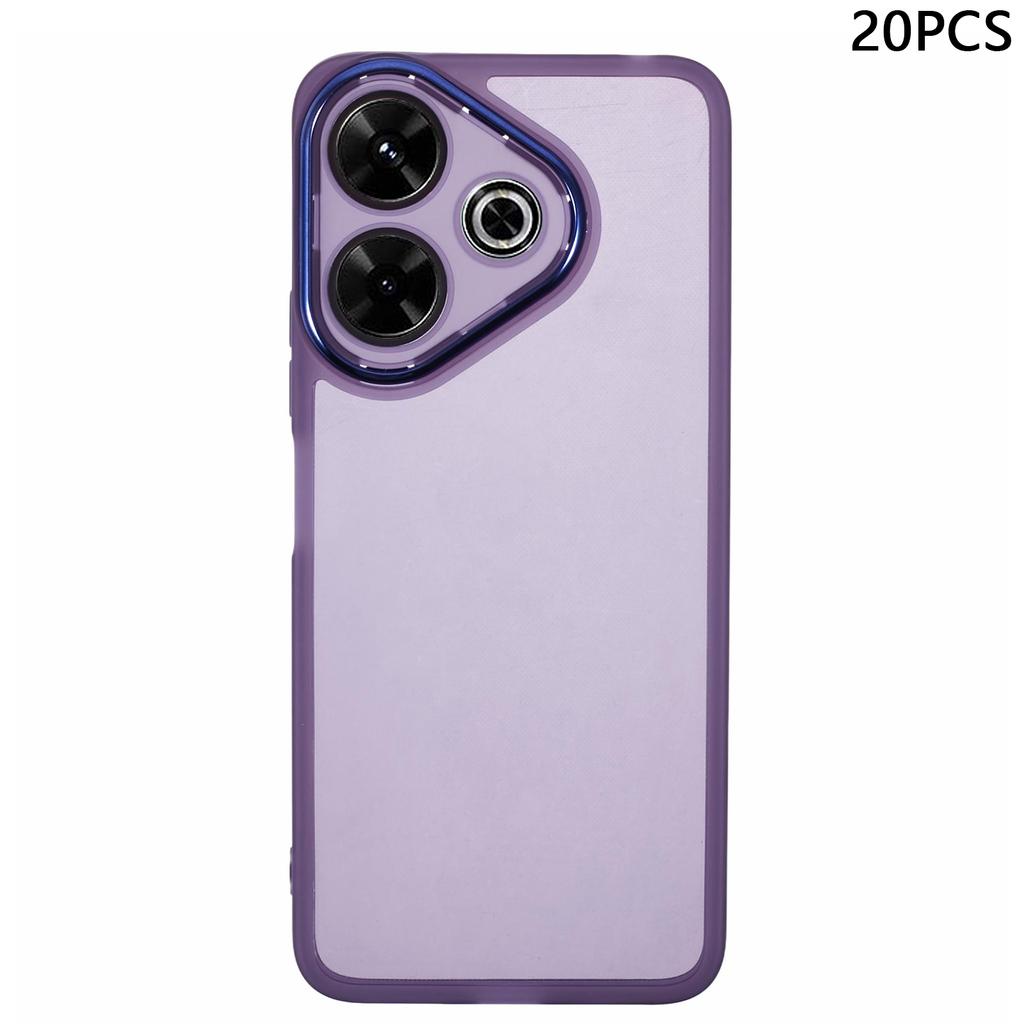 Bulk Purchasing 20Pcs For Xiaomi Redmi 13 4G Case Electroplated Camera Frame TPU Phone Cover Precise Cutouts