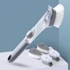 Kitchen with Soap Dispenser Refillable Multifunctional Dish Scrubber Brush Scrub Cleaner Sponge
