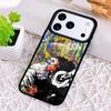 Чехол для телефона с граффити для iPhone 17 Air 16 15 11 12 14 13 Pro Max Ударопрочный чехол
