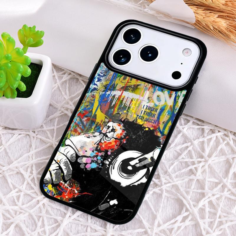 Чехол для телефона с граффити для iPhone 17 Air 16 15 11 12 14 13 Pro Max Ударопрочный чехол