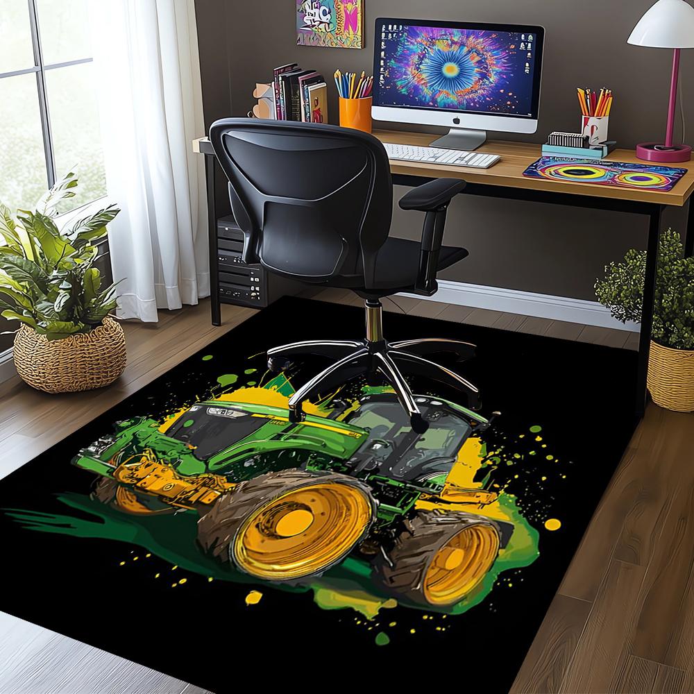 Truck Printed Carpet,Rug,for Office Chair Living Room Bedroom Kitchen Room Decor Gifts.