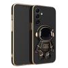 For Samsung Galaxy A07 /A07S/A08/A18 Case Shining Astronaut Spaceman Bracket Holder Design soft plating For Samsung Galaxy A07/A07S/A08/A18 Back cover