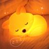 Little Fox Night Light USB Charging Model Bedroom Ambient Bedside Lamp Creative Cartoon Rechargeable Dimmable Timer Night Light